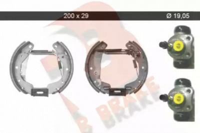R BRAKE 79rbkt0037 -  Комплект тормозных колодок